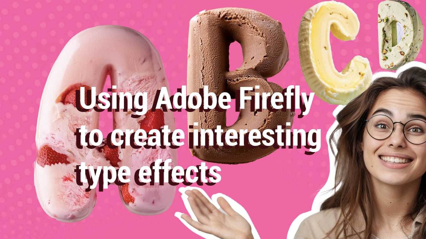 Using Adobe Firefly to create interesting type effects